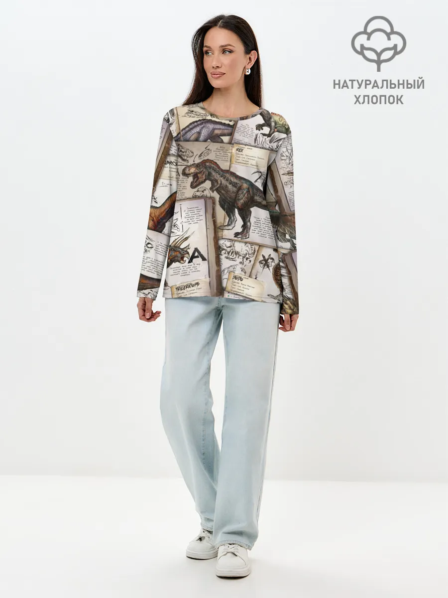 Лонгслив женский. Хлопок / Ark Survival Evolved