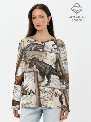 Лонгслив женский. Хлопок / Ark Survival Evolved