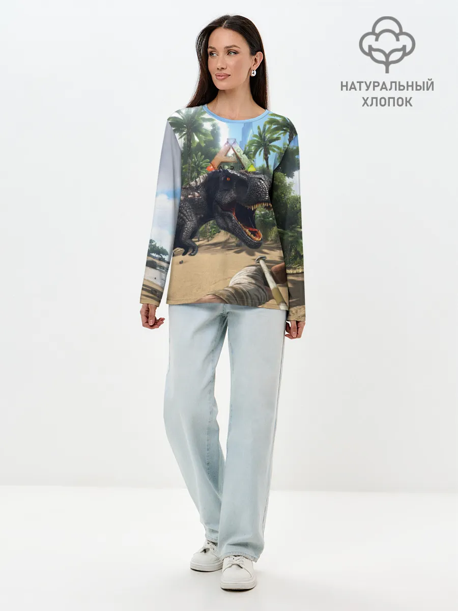 Лонгслив женский. Хлопок / Ark Survival Evolved