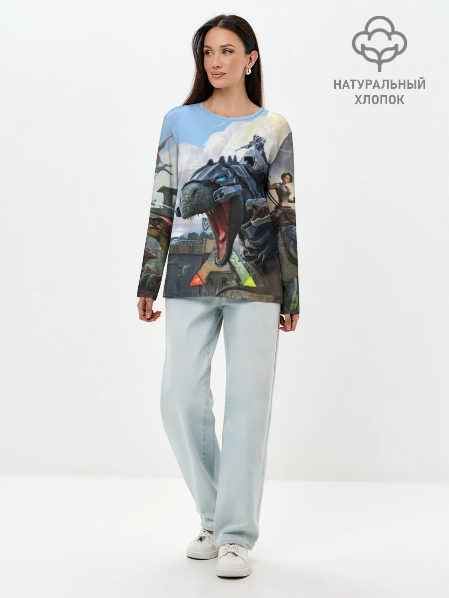Лонгслив женский. Хлопок / Ark Survival Evolved