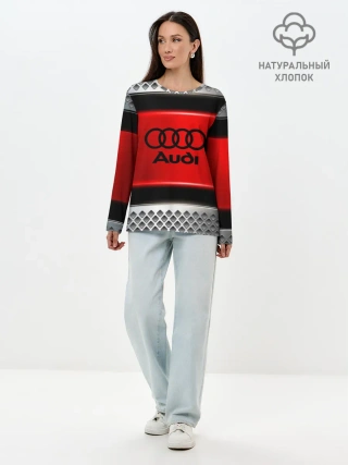 Лонгслив женский. Хлопок / AUDI