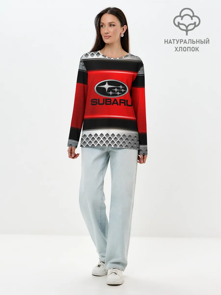 Лонгслив женский. Хлопок / SUBARU
