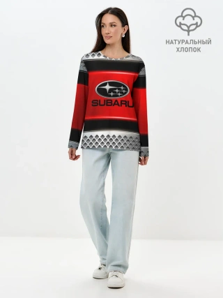 Лонгслив женский. Хлопок / SUBARU