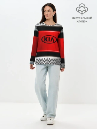 Лонгслив женский. Хлопок / KIA