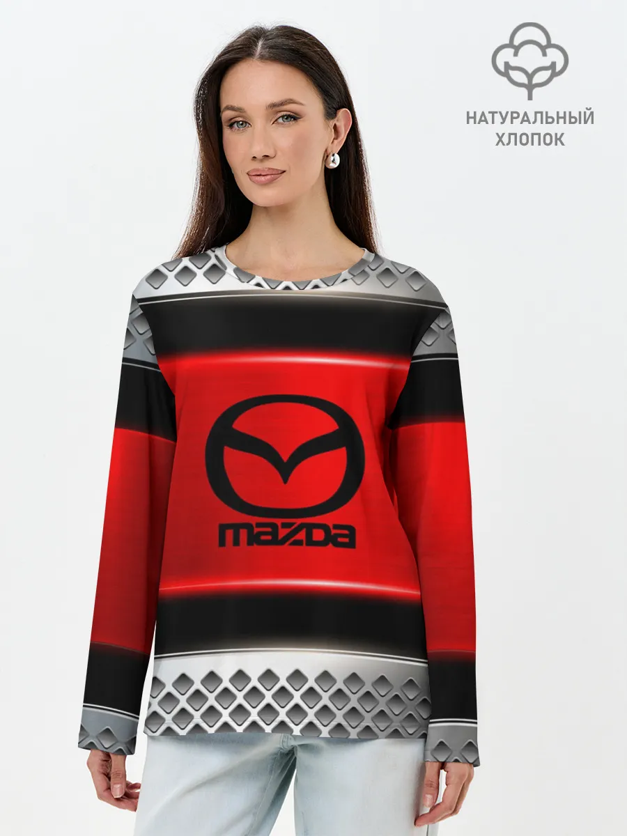 Лонгслив женский. Хлопок / MAZDA