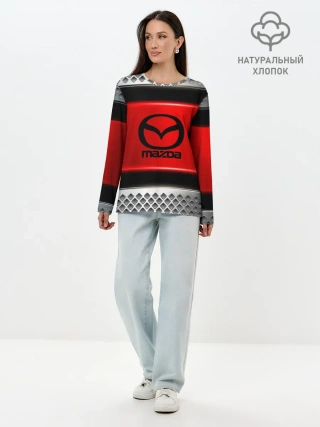 Лонгслив женский. Хлопок / MAZDA