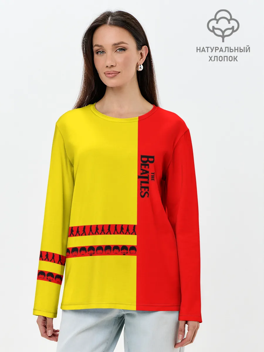 Лонгслив женский. Хлопок / The Beatles