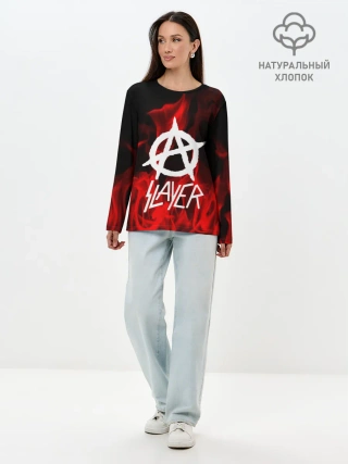 Лонгслив женский. Хлопок / SLAYER