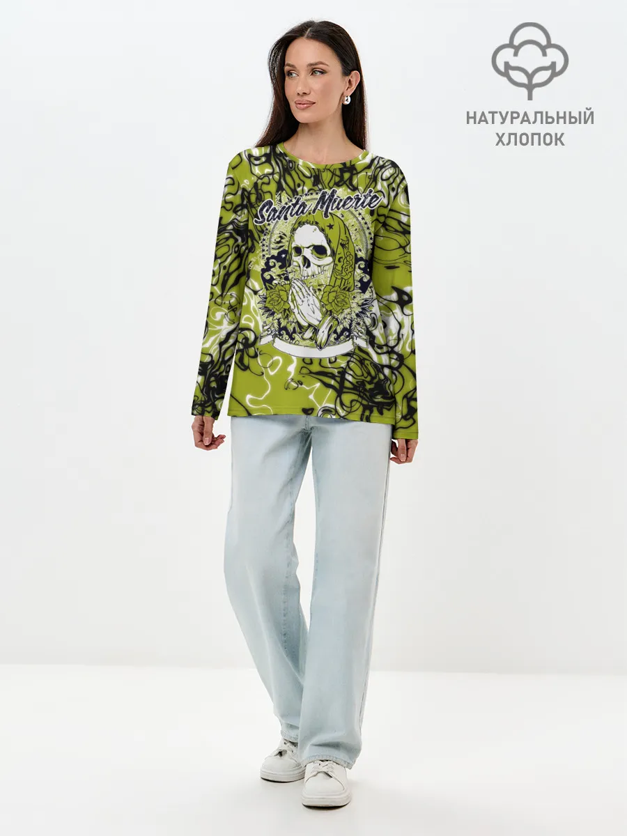 Лонгслив женский. Хлопок / Santa Muerte