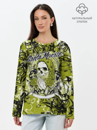Лонгслив женский. Хлопок / Santa Muerte