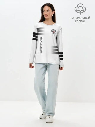Лонгслив женский. Хлопок / Россия