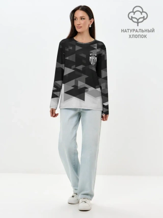Лонгслив женский. Хлопок / Monaco Geometry Sport