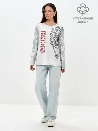 Лонгслив женский. Хлопок / Россия