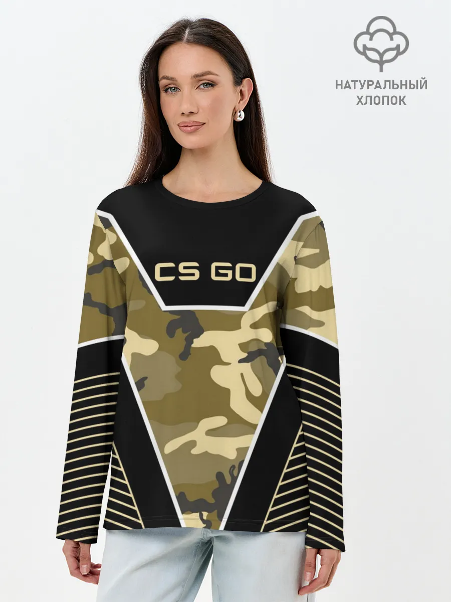 Лонгслив женский. Хлопок / CS:GO