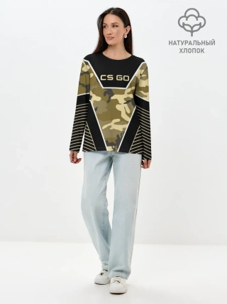 Лонгслив женский. Хлопок / CS:GO