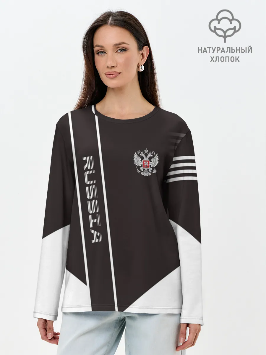 Лонгслив женский. Хлопок / Russia