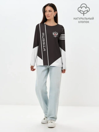 Лонгслив женский. Хлопок / Russia