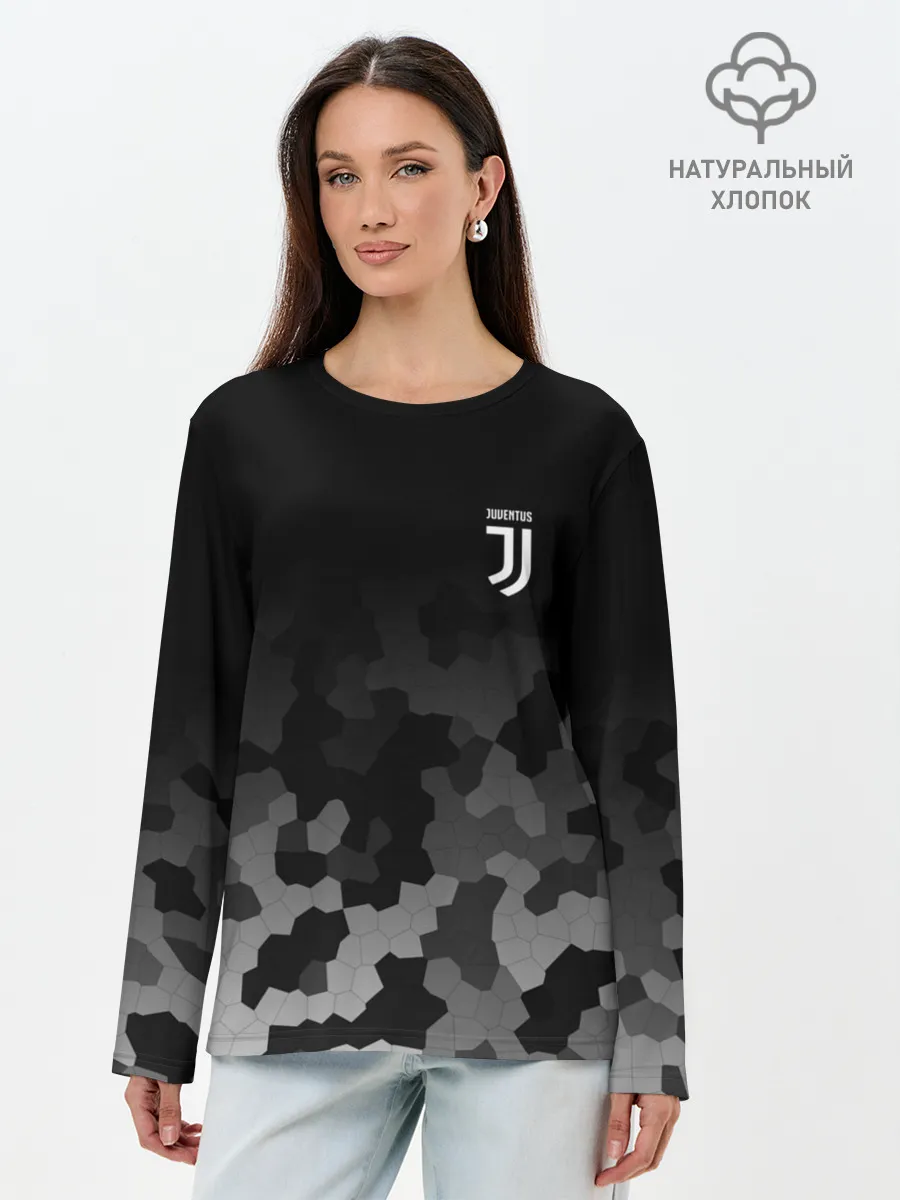 Лонгслив женский. Хлопок / JUVENTUS SPORT