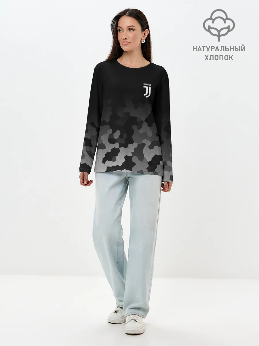 Лонгслив женский. Хлопок / JUVENTUS SPORT
