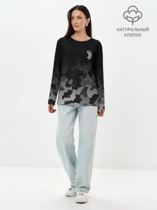 Лонгслив женский. Хлопок / JUVENTUS SPORT
