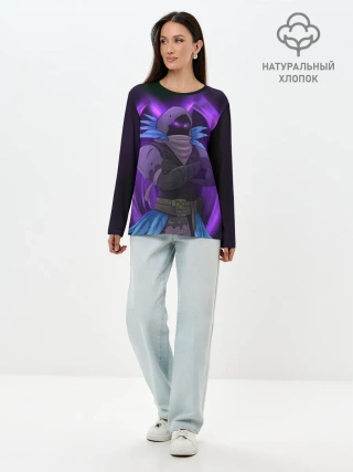 Лонгслив женский. Хлопок / Raven