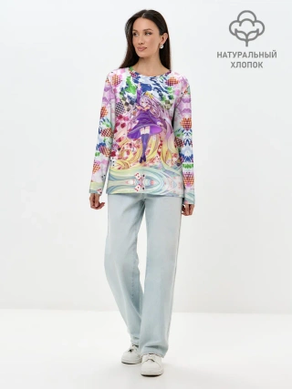 Лонгслив женский. Хлопок / No Game No Life_9