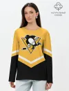 Лонгслив женский. Хлопок / Pittsburgh Penguins