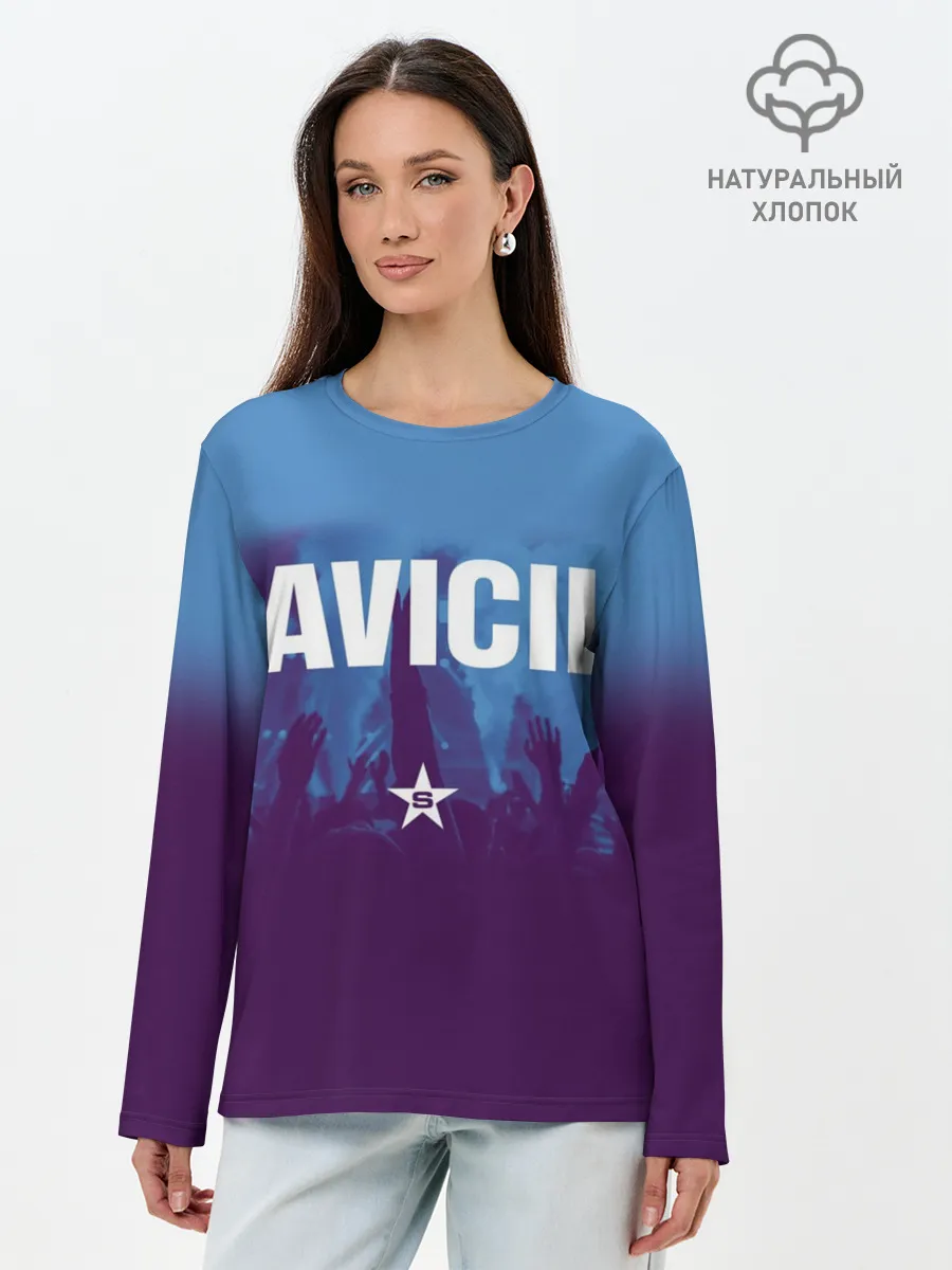 Лонгслив женский. Хлопок / Avicii