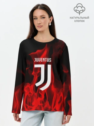Лонгслив женский. Хлопок / JUVENTUS SPORT