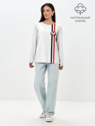 Лонгслив женский. Хлопок / Удмуртская республика