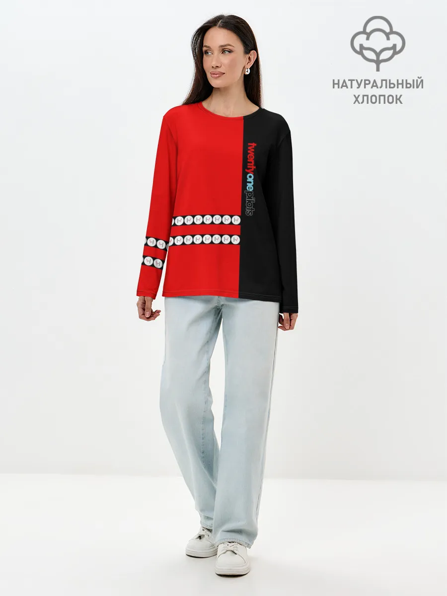 Лонгслив женский. Хлопок / Twenty One Pilots