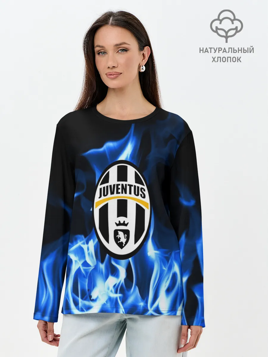 Лонгслив женский. Хлопок / JUVENTUS