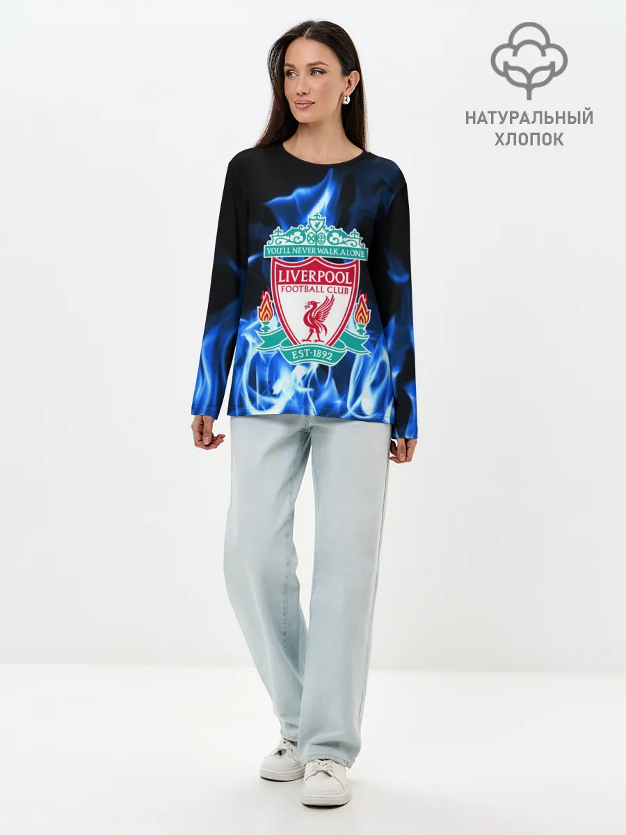 Лонгслив женский. Хлопок / LIVERPOOL