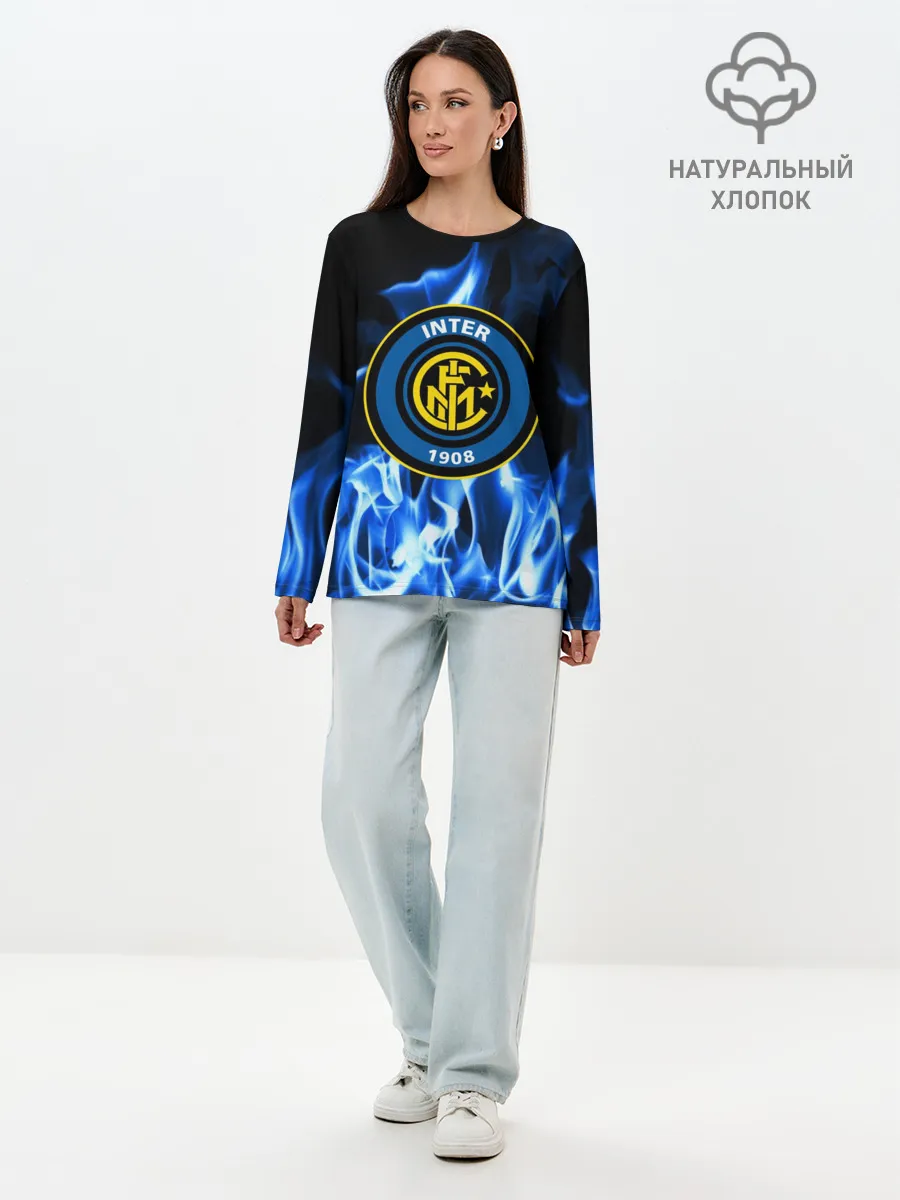 Лонгслив женский. Хлопок / INTER