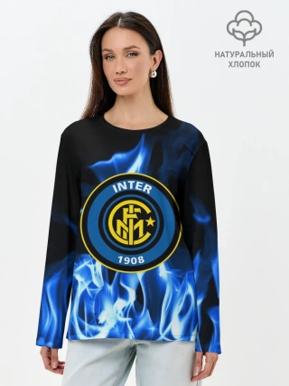 Лонгслив женский. Хлопок / INTER
