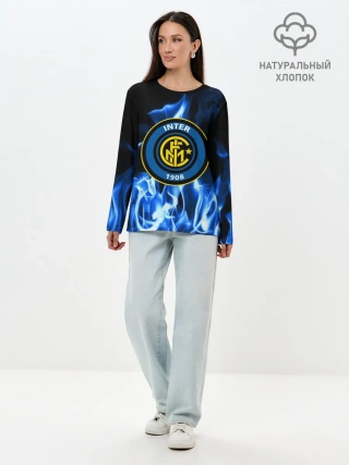 Лонгслив женский. Хлопок / INTER