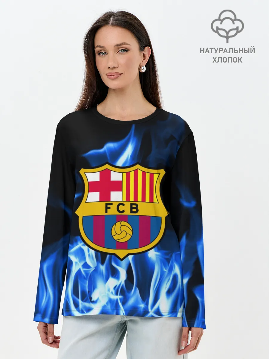 Лонгслив женский. Хлопок / BARCELONA