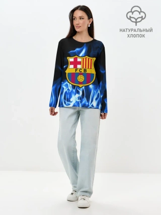 Лонгслив женский. Хлопок / BARCELONA