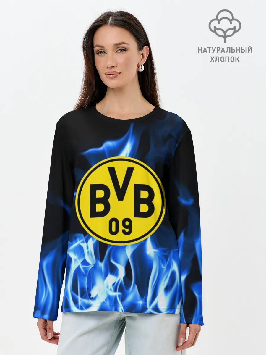 Лонгслив женский. Хлопок / BORUSSIA