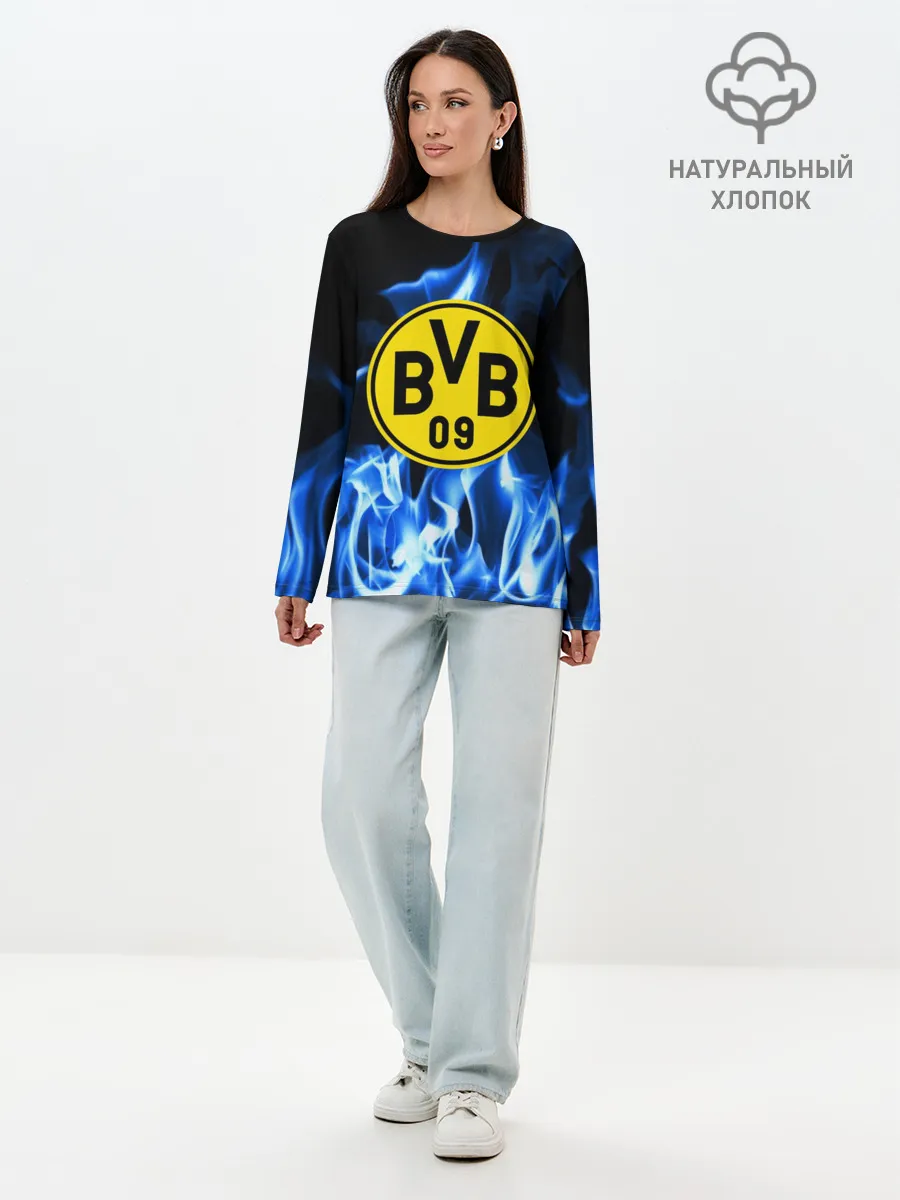 Лонгслив женский. Хлопок / BORUSSIA