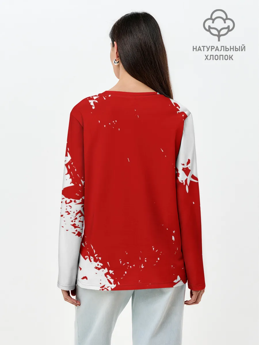 Лонгслив женский. Хлопок / JDM SPORT