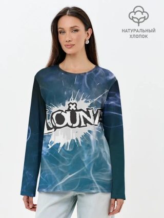 Лонгслив женский. Хлопок / Луна