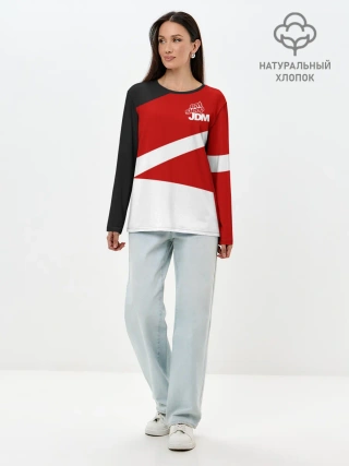 Лонгслив женский. Хлопок / JDM SPORT