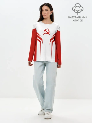 Лонгслив женский. Хлопок / СССР