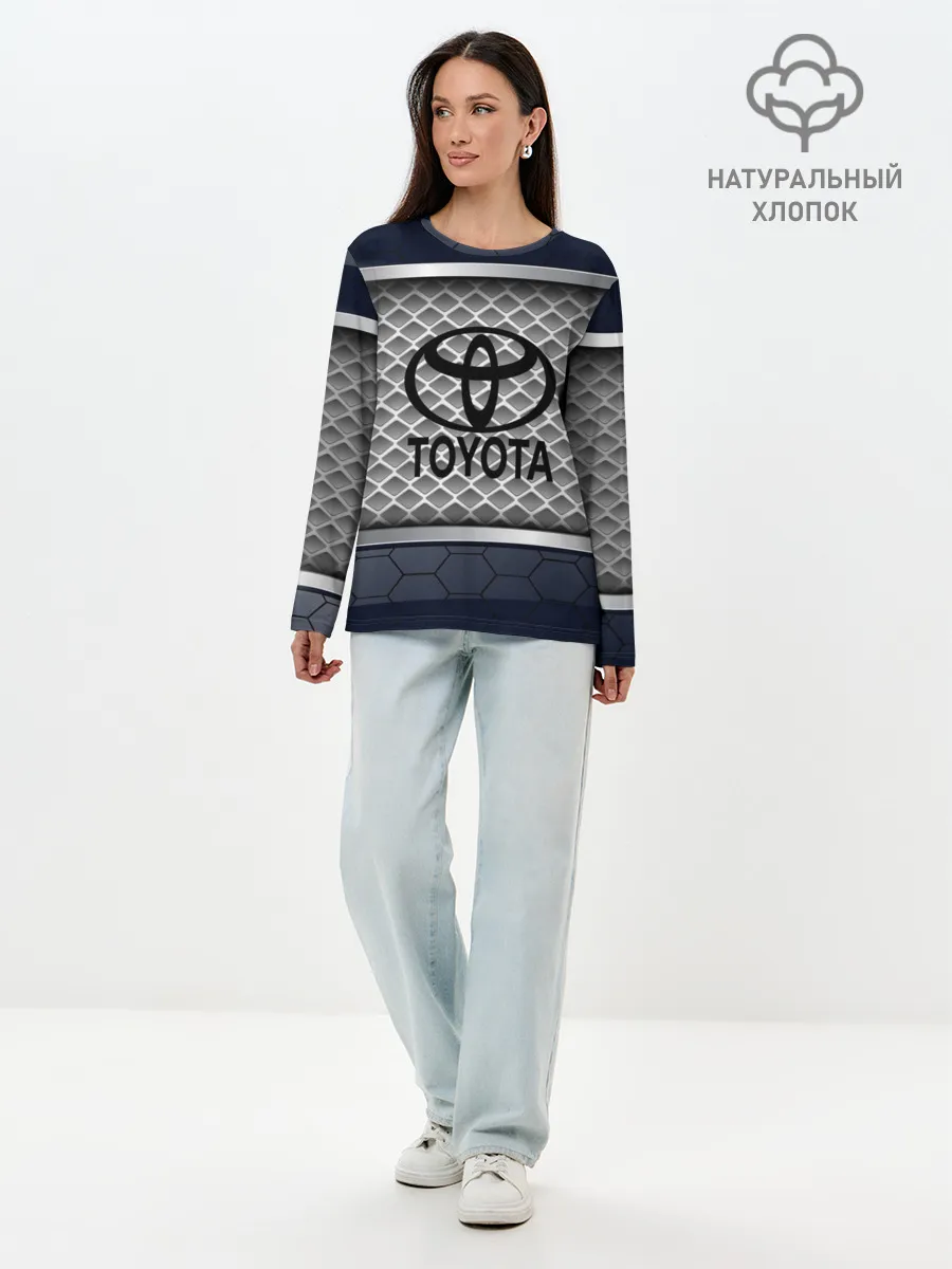 Лонгслив женский. Хлопок / TOYOTA SPORT