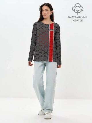 Лонгслив женский. Хлопок / Honda