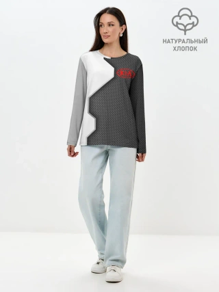 Лонгслив женский. Хлопок / Kia sport uniform auto