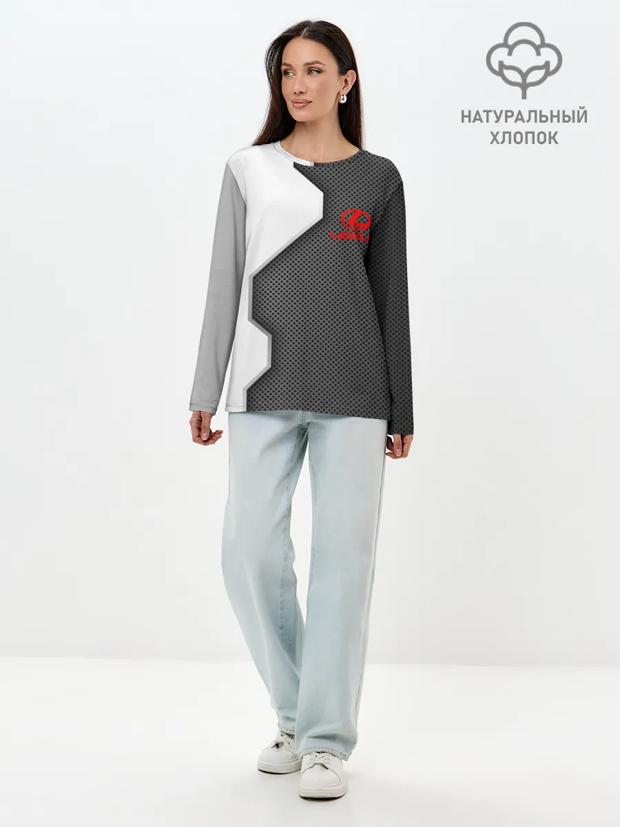 Лонгслив женский. Хлопок / Lexus sport uniform auto