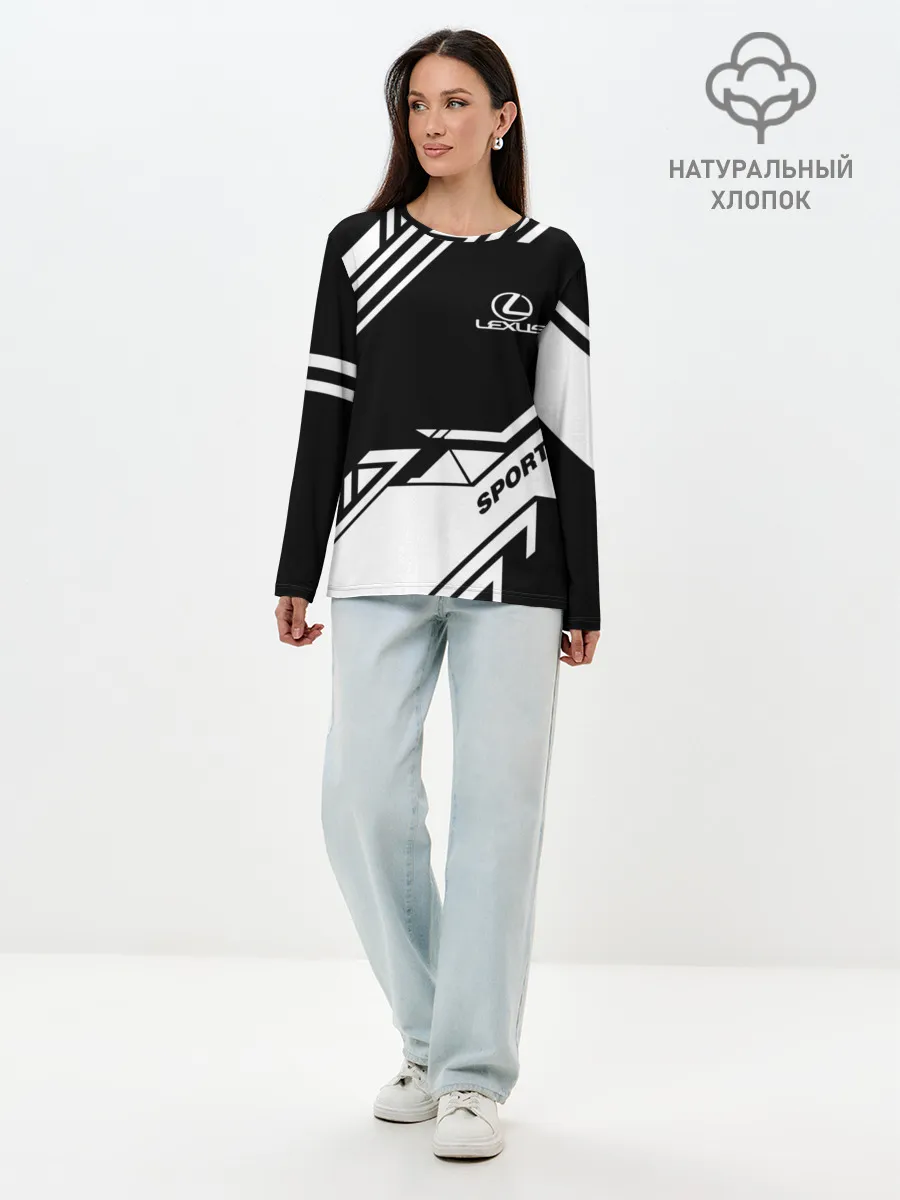 Лонгслив женский. Хлопок / LEXUS SPORT