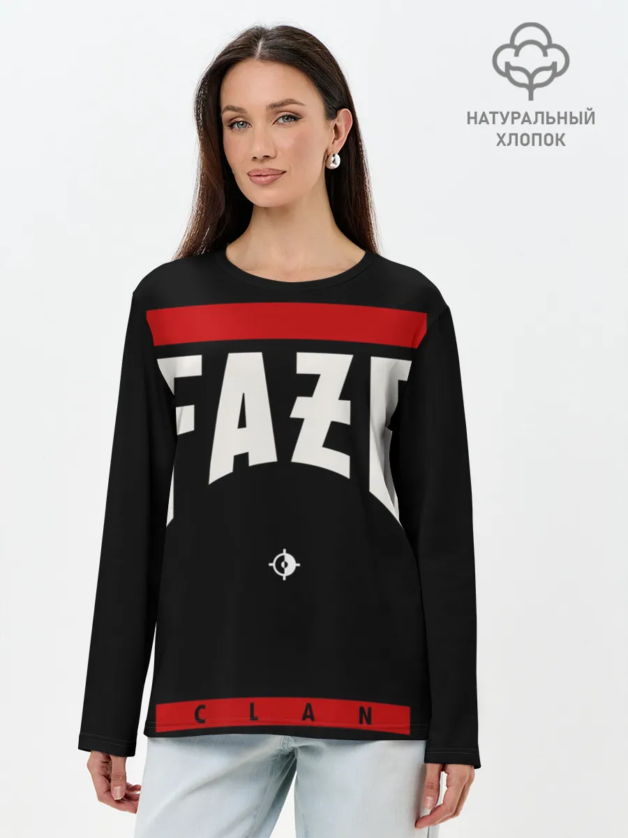 Лонгслив женский. Хлопок / Faze Clan